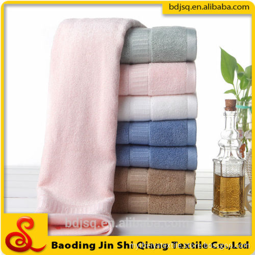 Wholesale 100% cotton cheap jacquard custom logo Promotional towel bath towel hand towel set